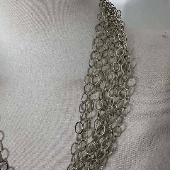 Vintage Bundle Of 2 100” Sterling O-Link Necklaces - Picture 5 of 13